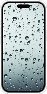 Силикон с усиленными углами чехол Стекло в каплях для Apple iPhone 16 - 848sp-3709 изображение 