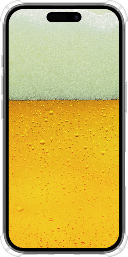 Силикон с усиленными углами чехол Пиво для Apple iPhone 16 - 1145sp-3709 изображение 