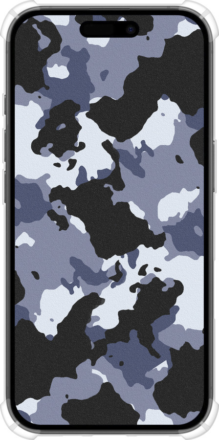 Силикон с усиленными углами чехол Камуфляж v4 для Apple iPhone 16 - 1182sp-3709 изображение 