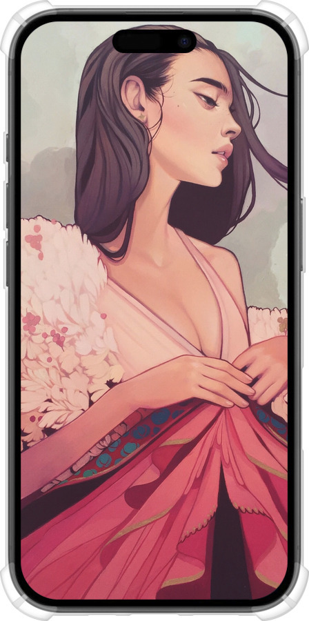 Силикон с усиленными углами чехол Kelsey Beckett для Apple iPhone 16 - 4034sp-3709 изображение 