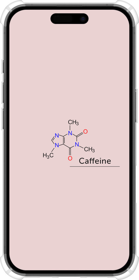 Силикон с усиленными углами чехол Caffeine для Apple iPhone 16 - 4277sp-3709 изображение 