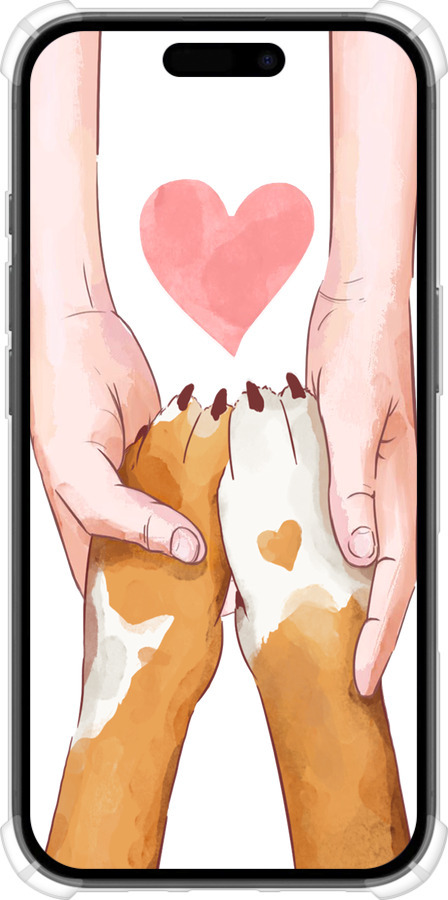 Силикон с усиленными углами чехол Дружба для Apple iPhone 16 - 4410sp-3709 изображение 