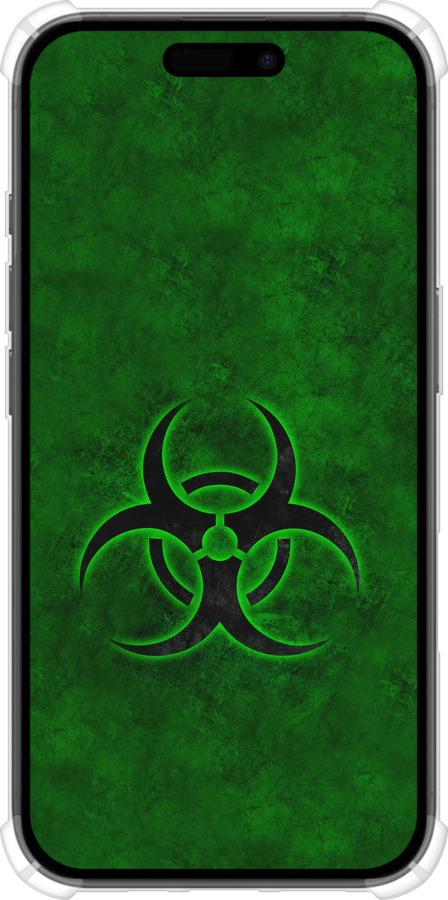 Силикон с усиленными углами чехол biohazard 30 для Apple iPhone 16 - 4848sp-3709 изображение 
