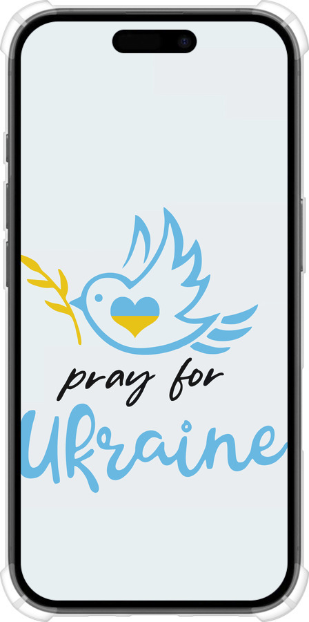 Силикон с усиленными углами чехол Украина v2 для Apple iPhone 16 - 5230sp-3709 изображение 