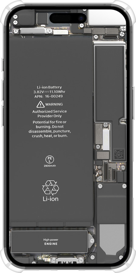 Силикон с усиленными углами чехол Детали смартфона для Apple iPhone 16 - 5487sp-3709 изображение 