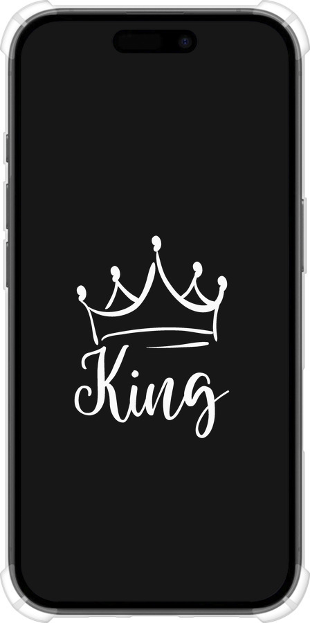 Силикон с усиленными углами чехол Queen & King для него для Apple iPhone 16 - 5521sp-3709 изображение 