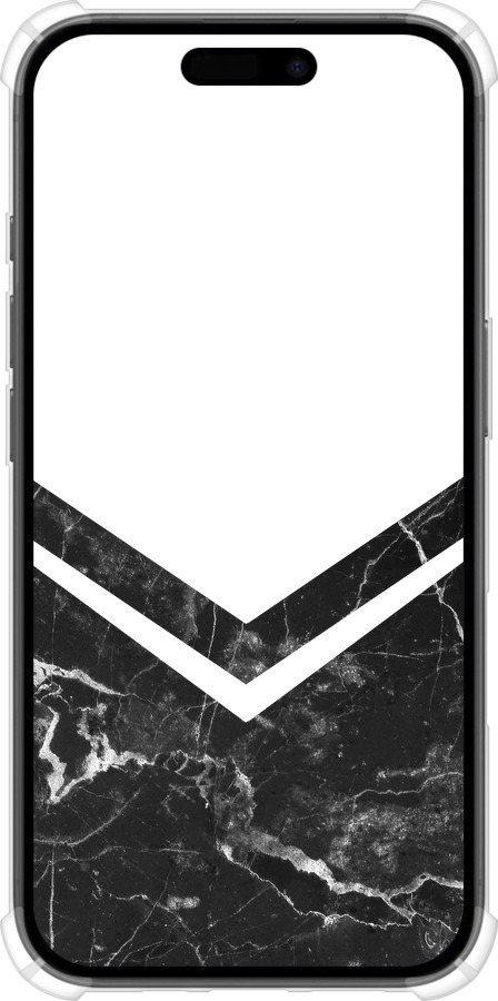 Силикон с усиленными углами чехол Мраморный шеврон для Apple iPhone 16 - 5570sp-3709 изображение 