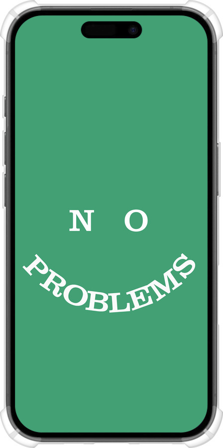 Силикон с усиленными углами чехол No Problems для Apple iPhone 16 - 5573sp-3709 изображение 