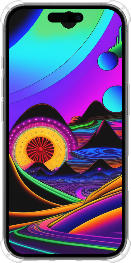 Силикон с усиленными углами чехол Абстракция v3 для Apple iPhone 16 - 5620sp-3709 изображение 