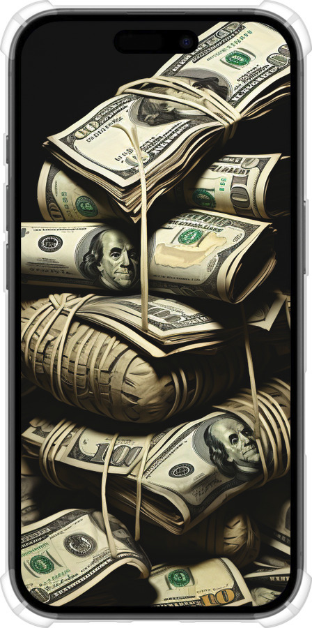 Силикон с усиленными углами чехол Big money для Apple iPhone 16 - 5666sp-3709 изображение 