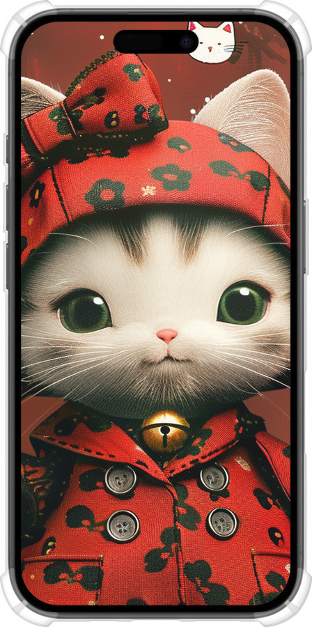 Силикон с усиленными углами чехол Sweet Hello Kitty для Apple iPhone 16 - 6035sp-3709 изображение 