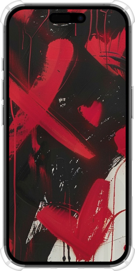 Силикон с усиленными углами чехол XO Love для Apple iPhone 16 - 6044sp-3709 изображение 