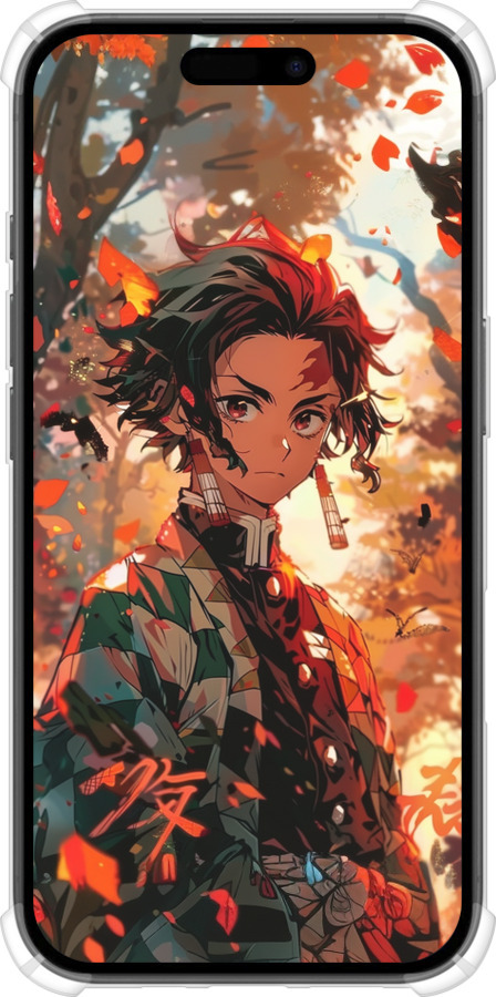 Силіконовий протиударний с посиленими кутами чехол Tanjiro для Apple iPhone 16 - 6130sp-3709 изображение 