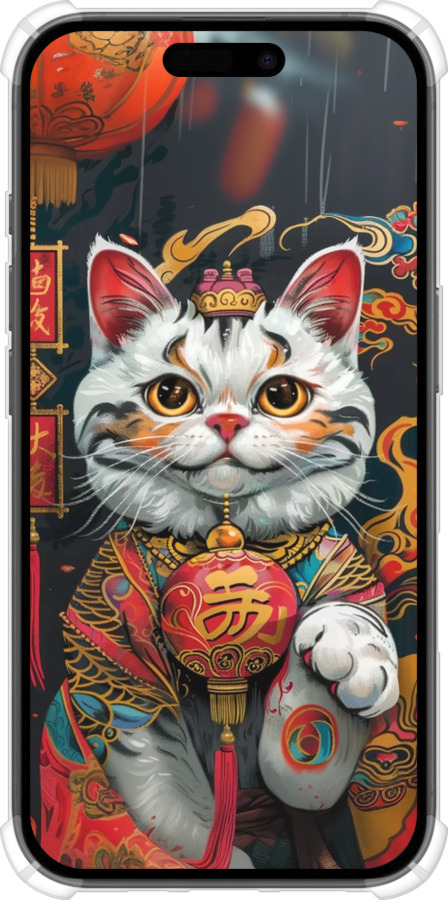 Силіконовий протиударний с посиленими кутами чехол China Cat v2 для Apple iPhone 16 - 6135sp-3709 изображение 