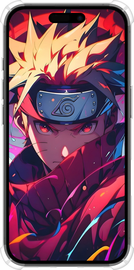 Силикон с усиленными углами чехол Наруто для Apple iPhone 16 - 6274sp-3709 изображение 