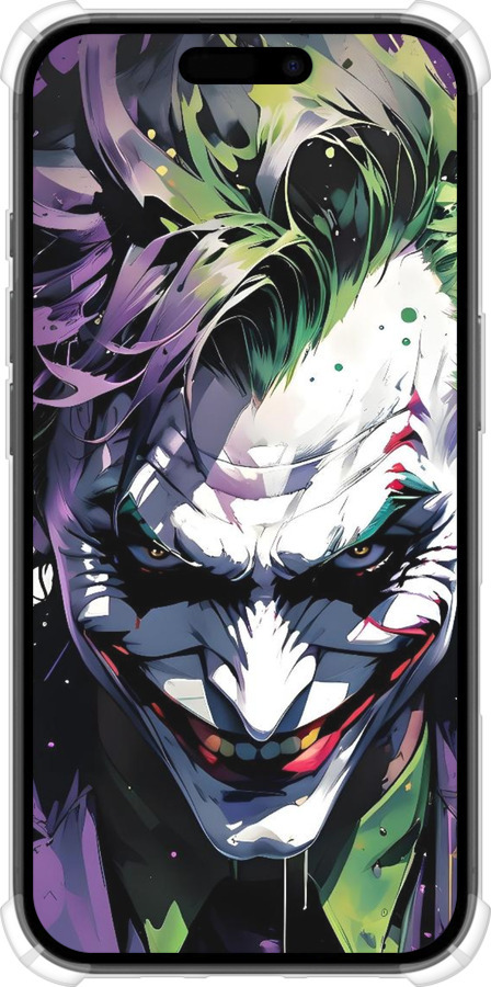 Силіконовий протиударний с посиленими кутами чехол Джокер для Apple iPhone 16 - 6289sp-3709 изображение 