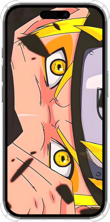 Силикон с усиленными углами чехол Наруто 2 для Apple iPhone 16 - 6297sp-3709 изображение 