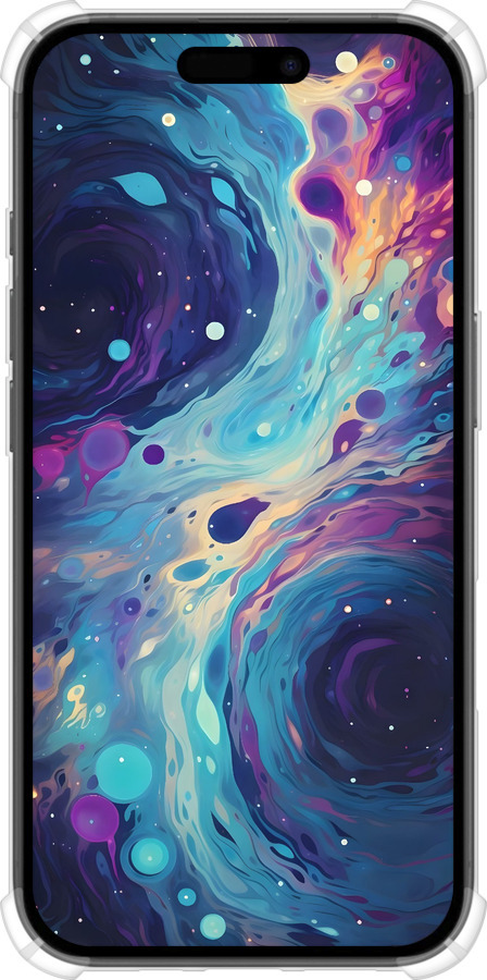 Силикон с усиленными углами чехол Арт акварель для Apple iPhone 16 - 6329sp-3709 изображение 