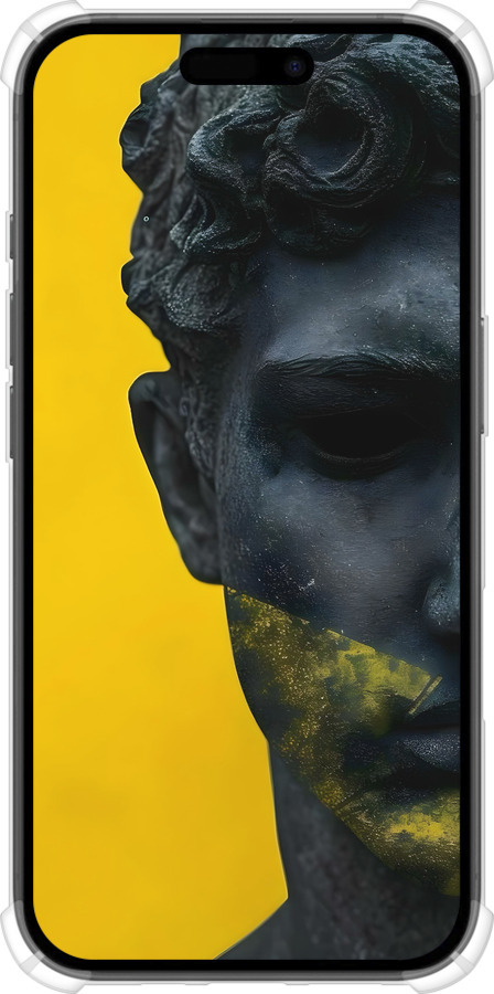 Силикон с усиленными углами чехол Статуя арт для Apple iPhone 16 - 6330sp-3709 изображение 