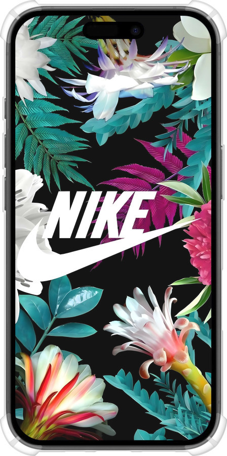 Силикон с усиленными углами чехол Nike для Apple iPhone 16 - 6378sp-3709 изображение 