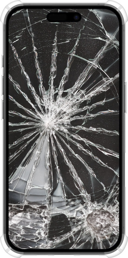 Силикон с усиленными углами чехол Glass для Apple iPhone 16 - 6608sp-3709 изображение 