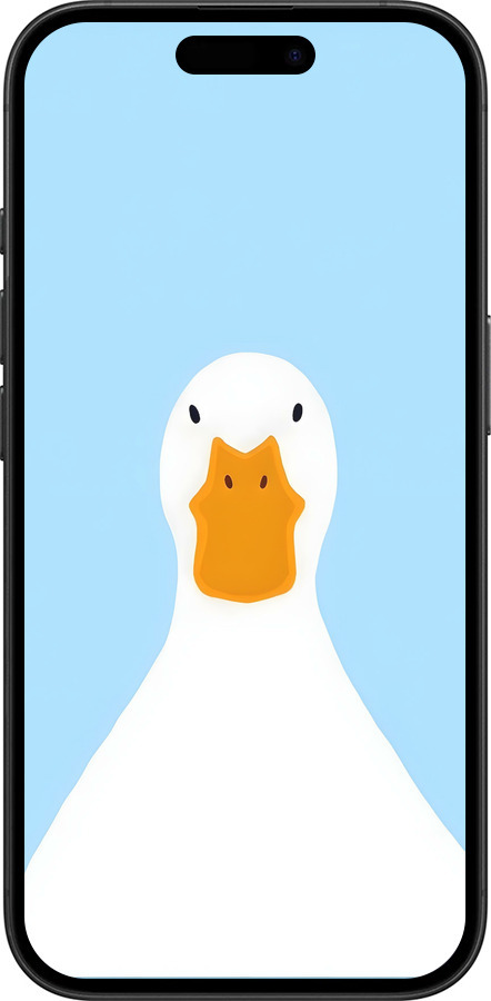Силиконовый чехол Гусь для Apple iPhone 16 - 6350u-3709 изображение 