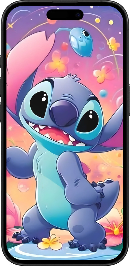 Силіконовий чехол Стич 2 для Apple iPhone 16 - 6371u-3709 изображение 