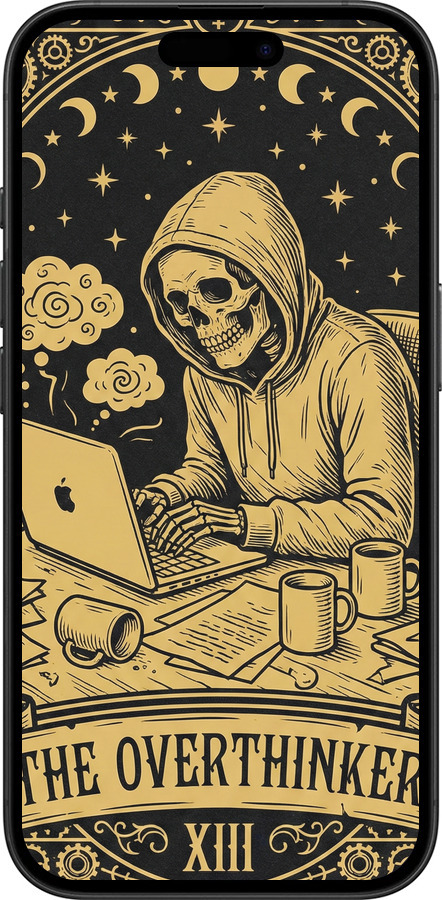 Силіконовий чехол The Overthinker для Apple iPhone 16 - 6774u-3709 изображение 