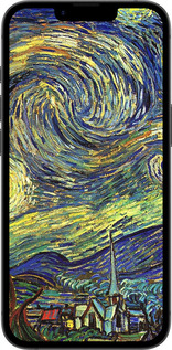 TPU чехол Винсент Ван Гог. Звёздная ночь для Apple iPhone SE 4 - 163b-3652 изображение 