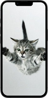 TPU чехол Летящий котёнок для Apple iPhone 16e - 2322b-3971 изображение 