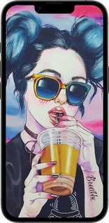 TPU чехол Арт-девушка в очках для Apple iPhone 16e - 3994b-3971 изображение 