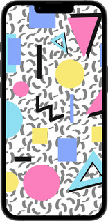 TPU чехол Color shapes для Apple iPhone SE 4 - 4893b-3652 изображение 