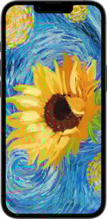 TPU чехол Цветы желто-голубые для Apple iPhone SE 4 - 5308b-3652 изображение 