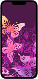TPU чехол Бабочки v2 для Apple iPhone 16e - 5475b-3971 изображение 