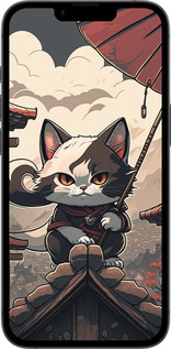 TPU чехол Япония - кот на крыше для Apple iPhone SE 4 - 5582b-3652 изображение 