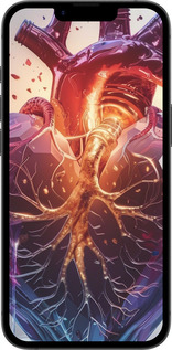 TPU чехол Crystal Heart для Apple iPhone 16e - 6070b-3971 изображение 