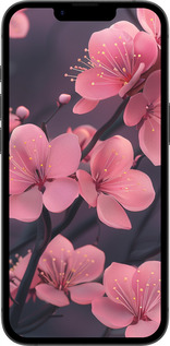 TPU чехол Пурпурова сакура для Apple iPhone SE 4 - 6075b-3652 изображение 