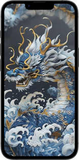 TPU чехол Водяний дракон для Apple iPhone SE 4 - 6113b-3652 изображение 