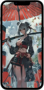 TPU чехол Гейша-воїн для Apple iPhone SE 4 - 6124b-3652 изображение 