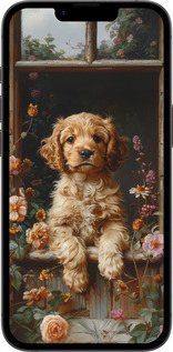 TPU чехол Щенок cocker spaniel для Apple iPhone SE 4 - 6136b-3652 изображение 