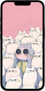 TPU чехол Малышка с котами для Apple iPhone 16e - 6295b-3971 изображение 