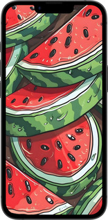 TPU чехол Арбуз для Apple iPhone SE 4 - 6315b-3652 изображение 