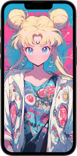 TPU чехол Сейлор Мун 2 для Apple iPhone 16e - 6351b-3971 изображение 