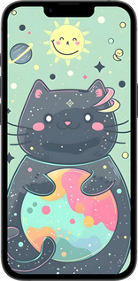 TPU чехол Милый котик для Apple iPhone SE 4 - 6364b-3652 изображение 