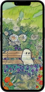 TPU чехол Сумний привид для Apple iPhone SE 4 - 6403b-3652 изображение 