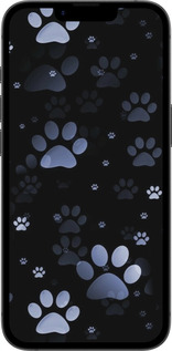 TPU чехол З синіми відбитками лап для Apple iPhone SE 4 - 6441b-3652 изображение 