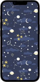 TPU чехол Астрономічний візерунок для Apple iPhone SE 4 - 6446b-3652 изображение 