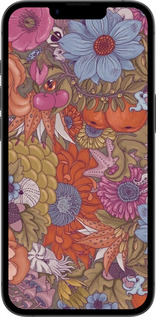 TPU чехол Абстрактні  квіти для Apple iPhone SE 4 - 6526b-3652 изображение 