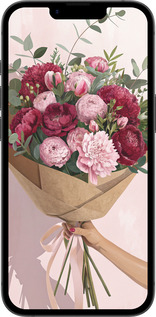 TPU чехол Пионы 1 для Apple iPhone SE 4 - 6705b-3652 изображение 