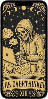 TPU чехол The Overthinker для Apple iPhone SE 4 - 6774b-3652 изображение 